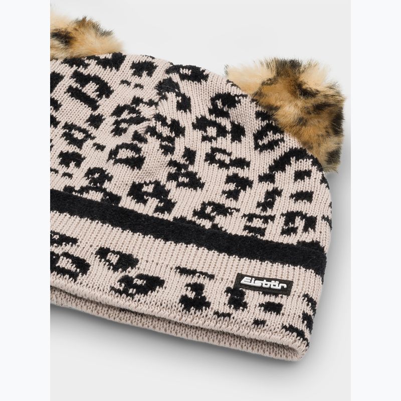 Vaikiška žieminė kepurė Eisbar Stephie beige/leopard print 2