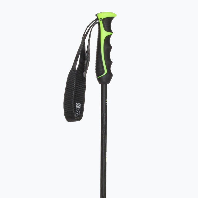 Komperdell Booster Speed Carbon serijos slidinėjimo lazdos juoda/geltona 2