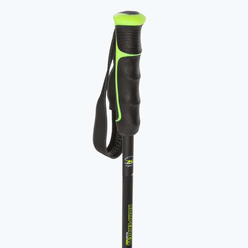 Komperdell Booster Speed Carbon serijos slidinėjimo lazdos juoda/geltona 3