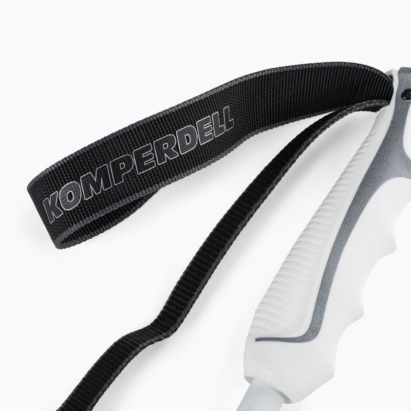 Komperdell Booster Speed Carbon serijos slidinėjimo lazdos baltos/ sidabrinės 5