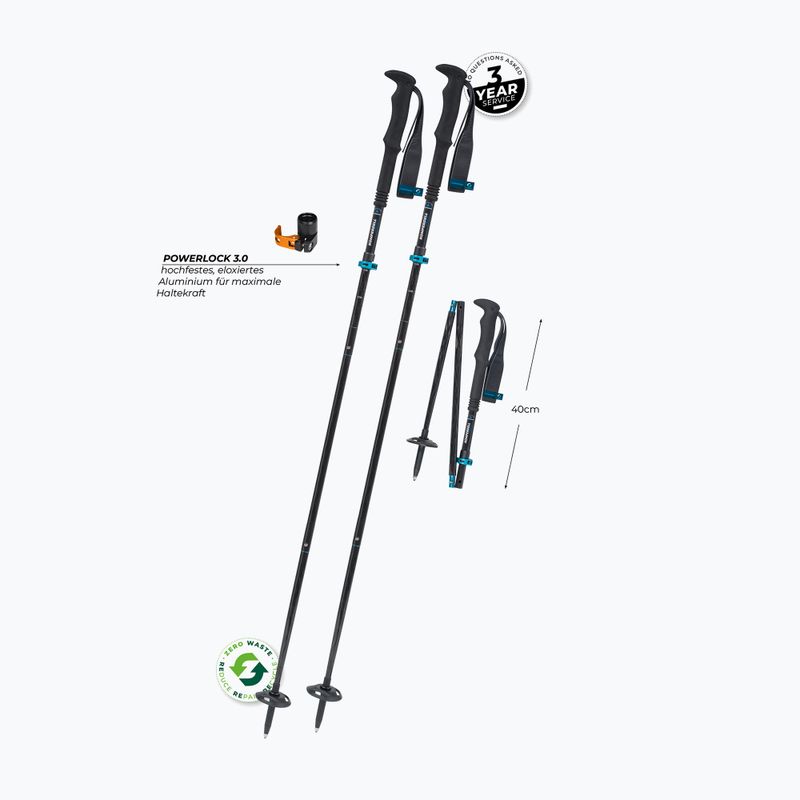 Žygio lazdos Komperdell FX Lite Carbon Vario Approach blue 2