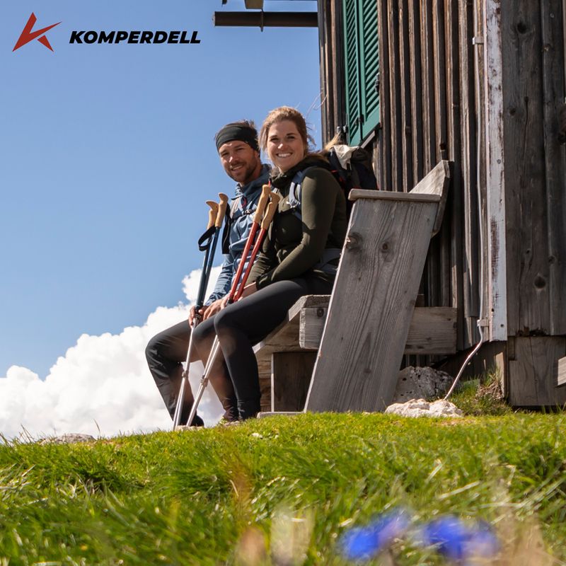 "Komperdell Ridgehiker Zero" tamsios sfinkso spalvos trekingo lazdos 4