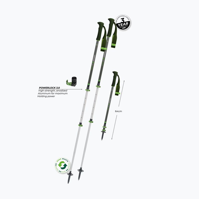 Žygio lazdos Komperdell Trailmaster Zero forrest green 10