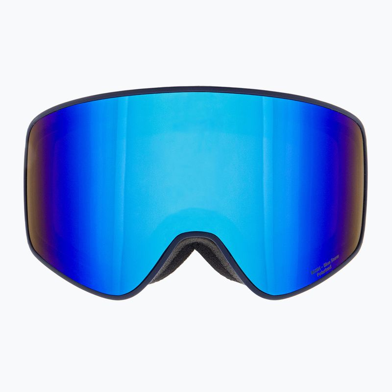 Red Bull SPECT Rush Poliarizuoti matiniai mėlynos/mėlynos/rudos spalvos mėlyni veidrodiniai/mėlyni sniego 001 slidinėjimo akiniai 7