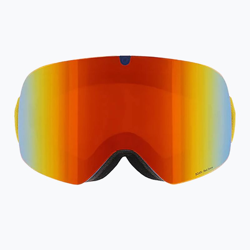 Red Bull SPECT Soar matiniai tamsiai mėlyni/mėlyni/oranžiniai raudoni veidrodiniai/raudoni sniego 004 slidinėjimo akiniai 7