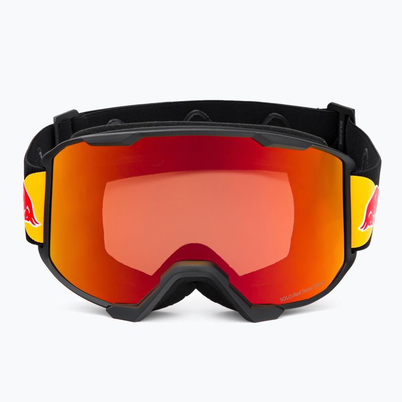 Red Bull SPECT + Pouch Solo High Contrast slidinėjimo akiniai matiniai mėlyni / blizgūs juodi / raudoni veidrodžiai 010S 2