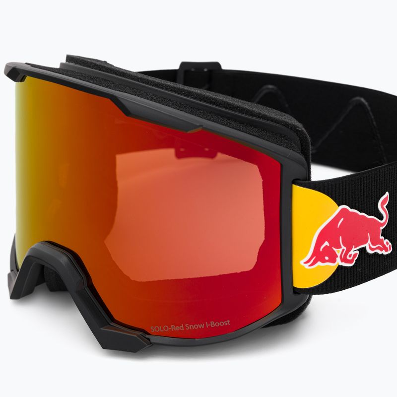 Red Bull SPECT + Pouch Solo High Contrast slidinėjimo akiniai matiniai mėlyni / blizgūs juodi / raudoni veidrodžiai 010S 5