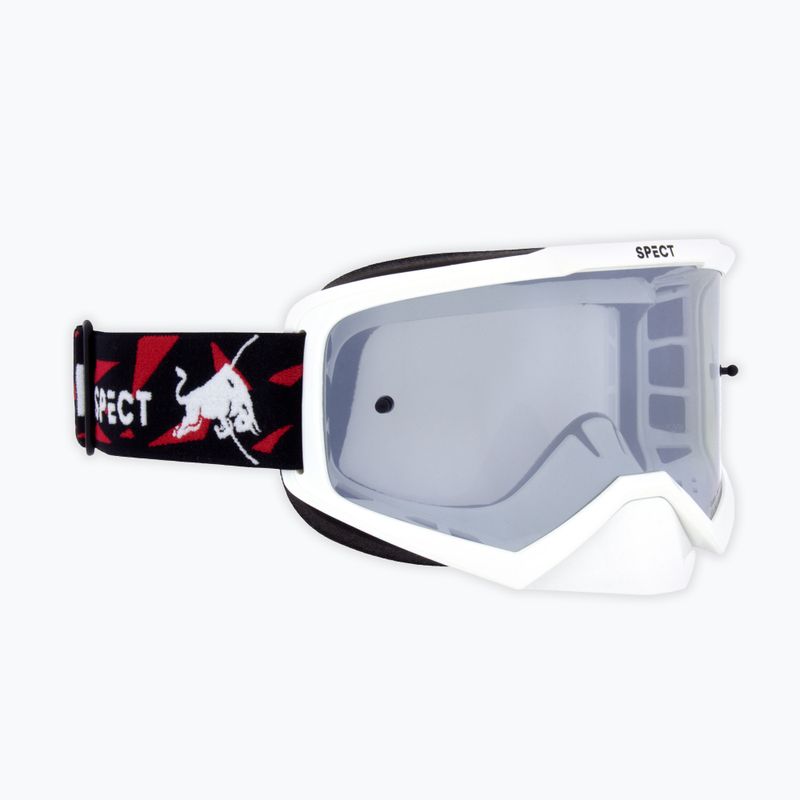 Dviračių akiniai Red Bull SPECT Evan shiny white/smoke silver mirror 4
