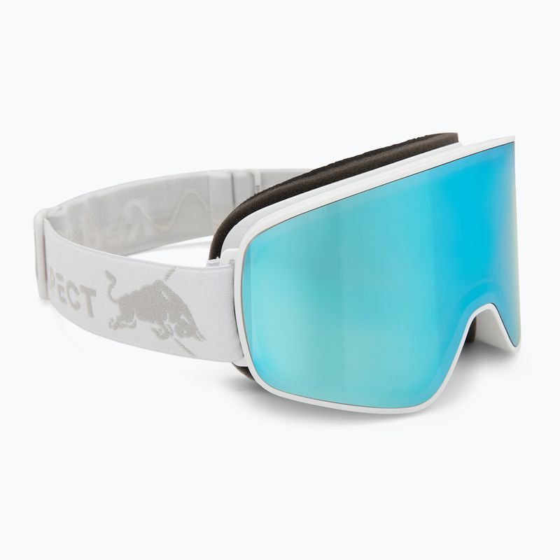 Slidinėjimo akiniai Red Bull SPECT Rush white/ice blue snow/smoke with blue mirror