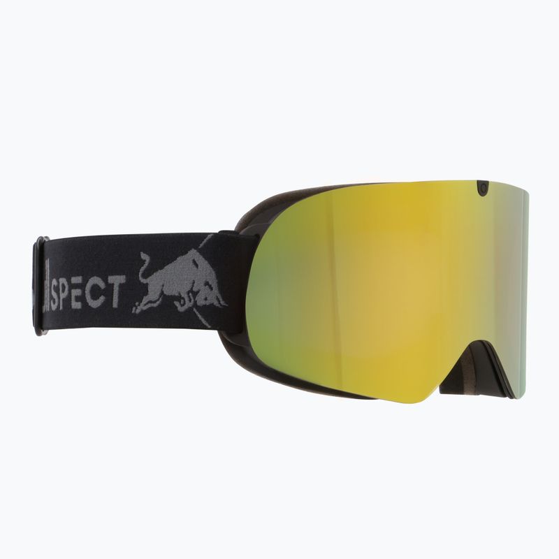 Slidinėjimo akiniai Red Bull SPECT Rush matte black/smoke with yellow mirror
