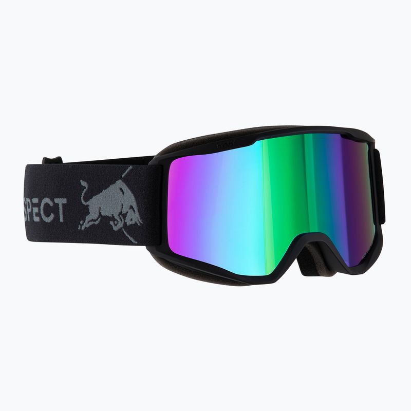 Slidinėjimo akiniai Red Bull Spect Neon matt black/brown with green mirror