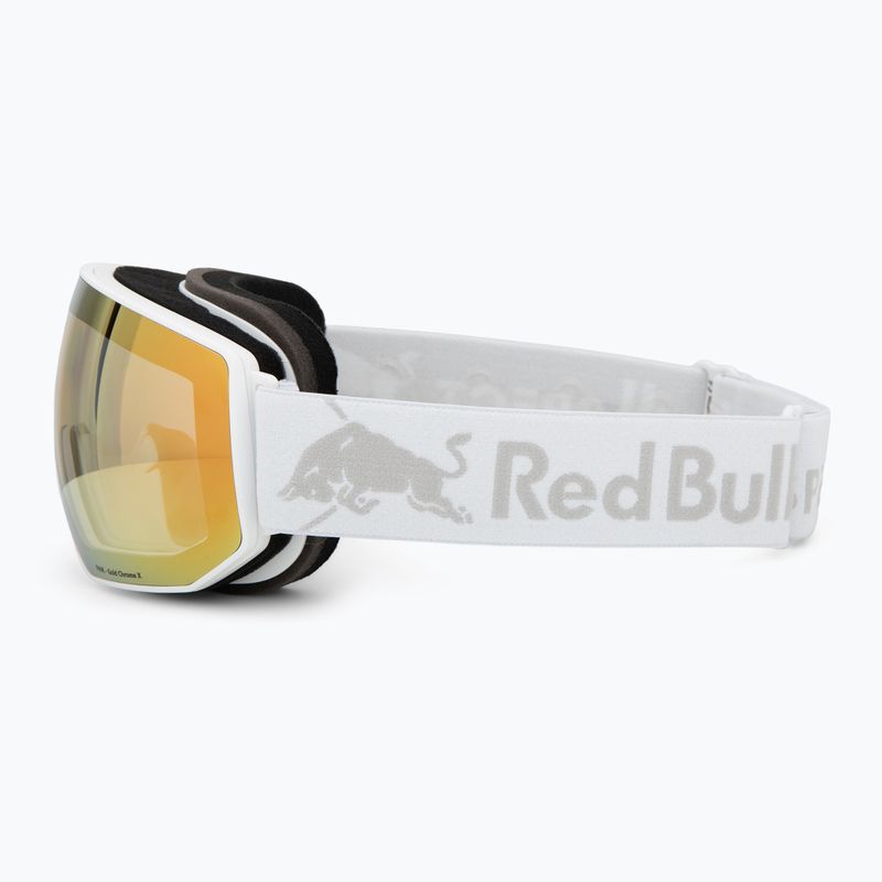Slidinėjimo akiniai Red Bull Spect Fink Photo matte white/brown with gold chrome x 4
