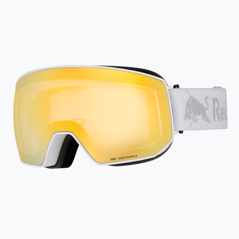 Slidinėjimo akiniai Red Bull Spect Fink Photo matte white/brown with gold chrome x 2