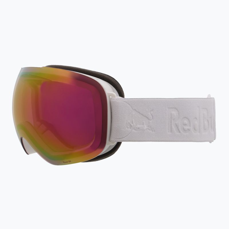 Slidinėjimo akiniai Red Bull Spect Bent matt white/red with pink purple mirror 2