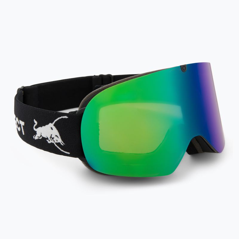Slidinėjimo akiniai Red Bull SPECT Rush matt black/brown with green mirror