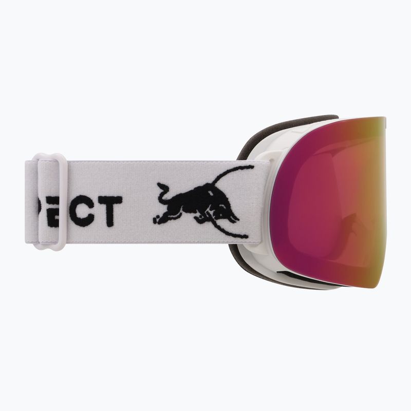 Slidinėjimo akiniai Red Bull SPECT Rush matt white/red with pink purple mirror 3