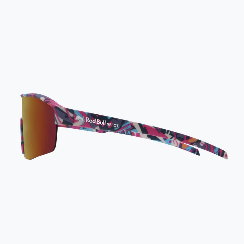 Akiniai nuo saulės Red Bull SPECT Dundee matt blue-pink pattern/smoke pink-yellow mirror 4