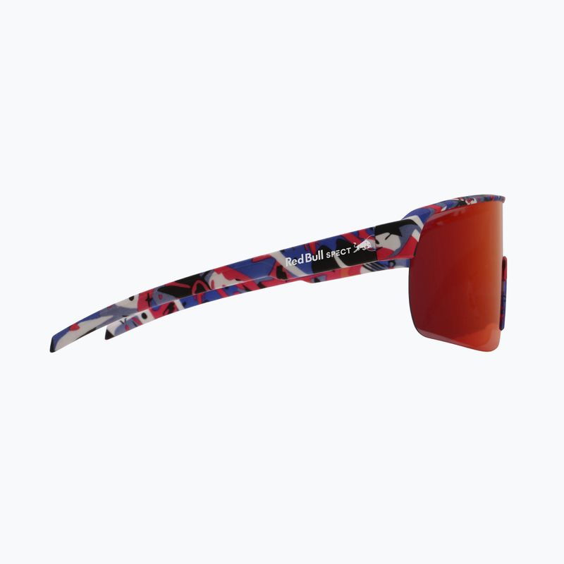 Akiniai nuo saulės Red Bull SPECT Dakota matt blue-burgundy pattern/smoke red-purple mirror 2