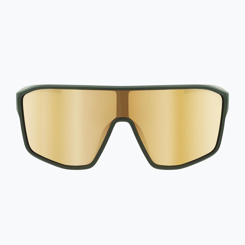 Akiniai nuo saulės Red Bull SPECT Daft matt metallic olive/ brown with gold mirror 3