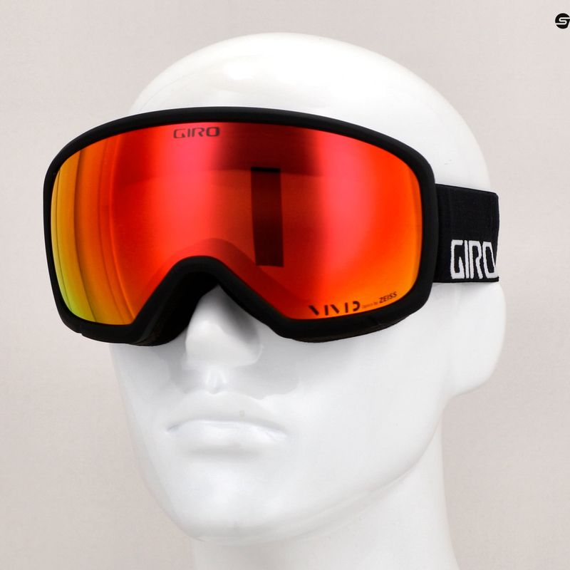 Slidinėjimo akiniai Giro Ringo black wordmark/vivid ember 7