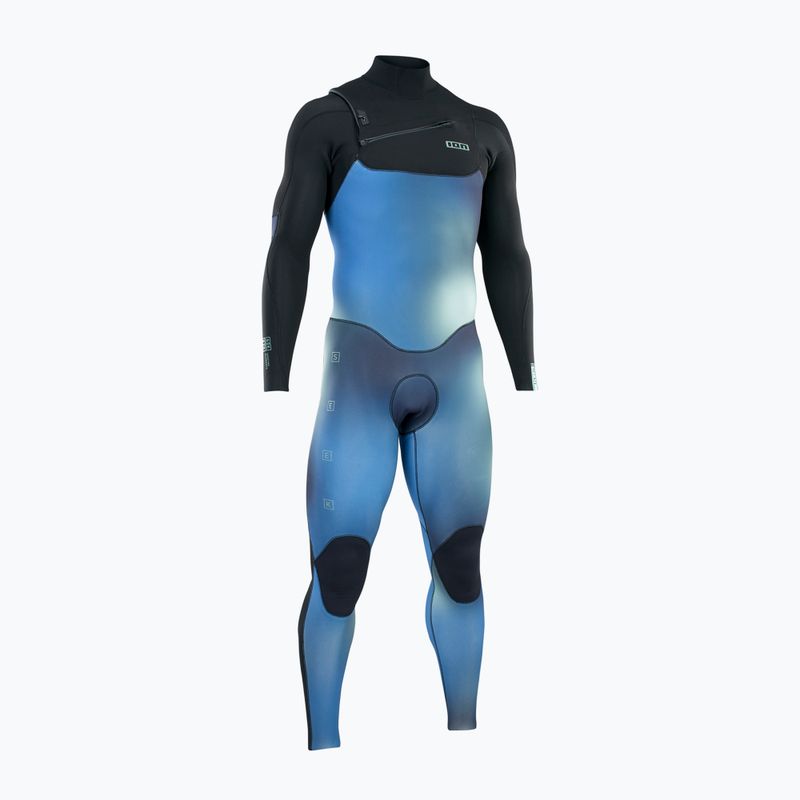Vyriškas plaukimo hidrokostiumas ION Seek Core 3/2 Front Zip blue gradient