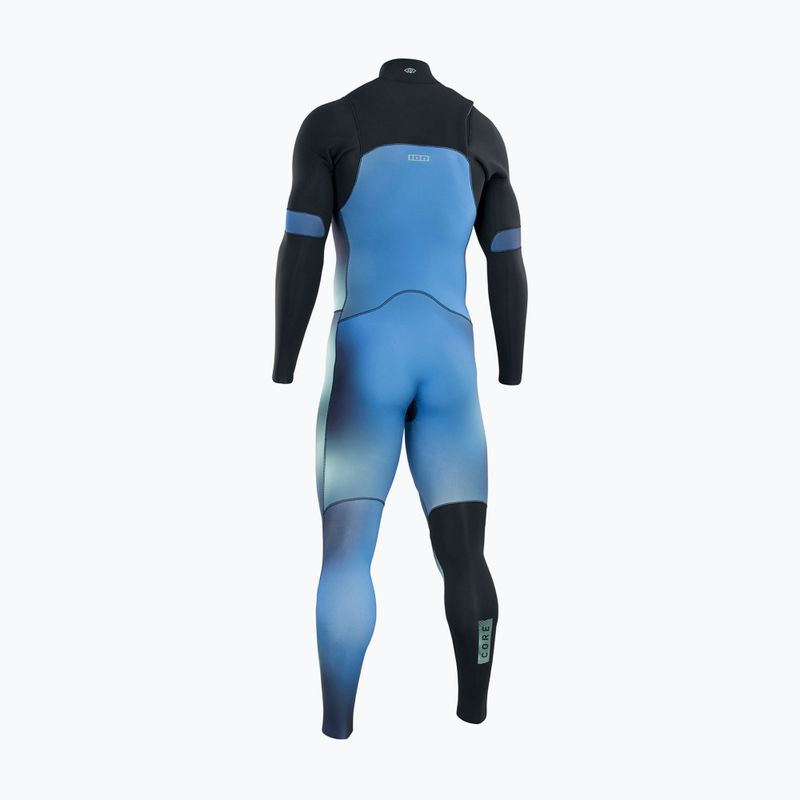 Vyriškas plaukimo hidrokostiumas ION Seek Core 3/2 Front Zip blue gradient 2