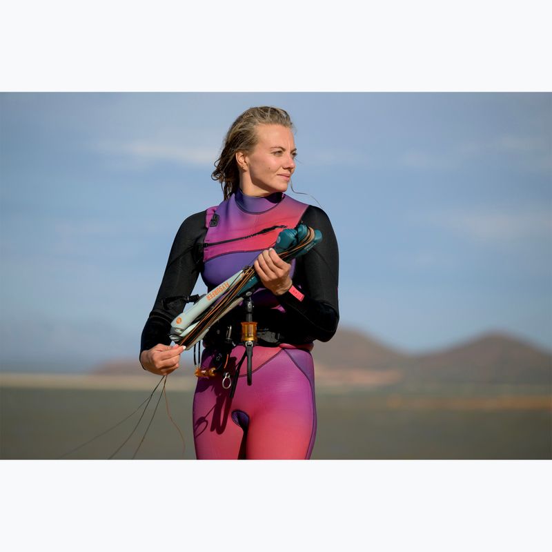 Moteriškas plaukimo hidrokostiumas ION Amaze Core 4/3 Front Zip pink gradient 7