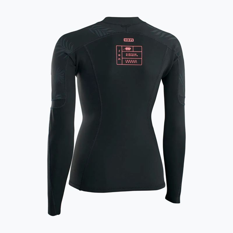 Moteriški plaukimo marškinėliai ilgomis rankovėmis ION Neo Zip Top 1.5 black 3