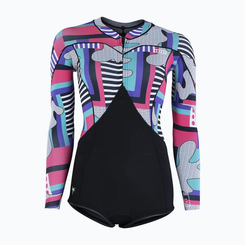 Moteriškas plaukimo hidrokostiumas ION Amaze Hot Shorty 1.5 Front Zip capsule statement