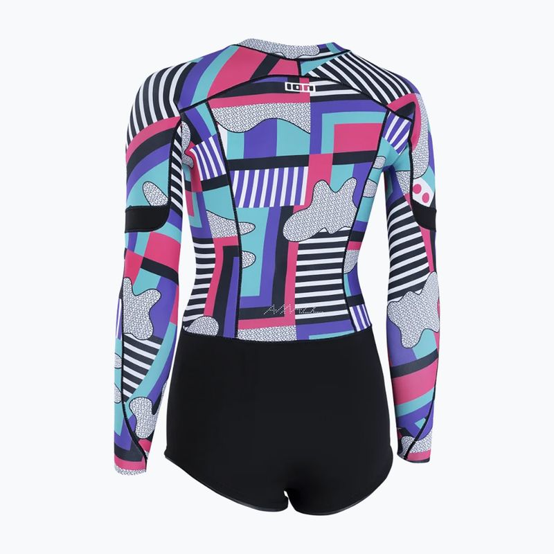 Moteriškas plaukimo hidrokostiumas ION Amaze Hot Shorty 1.5 Front Zip capsule statement 3