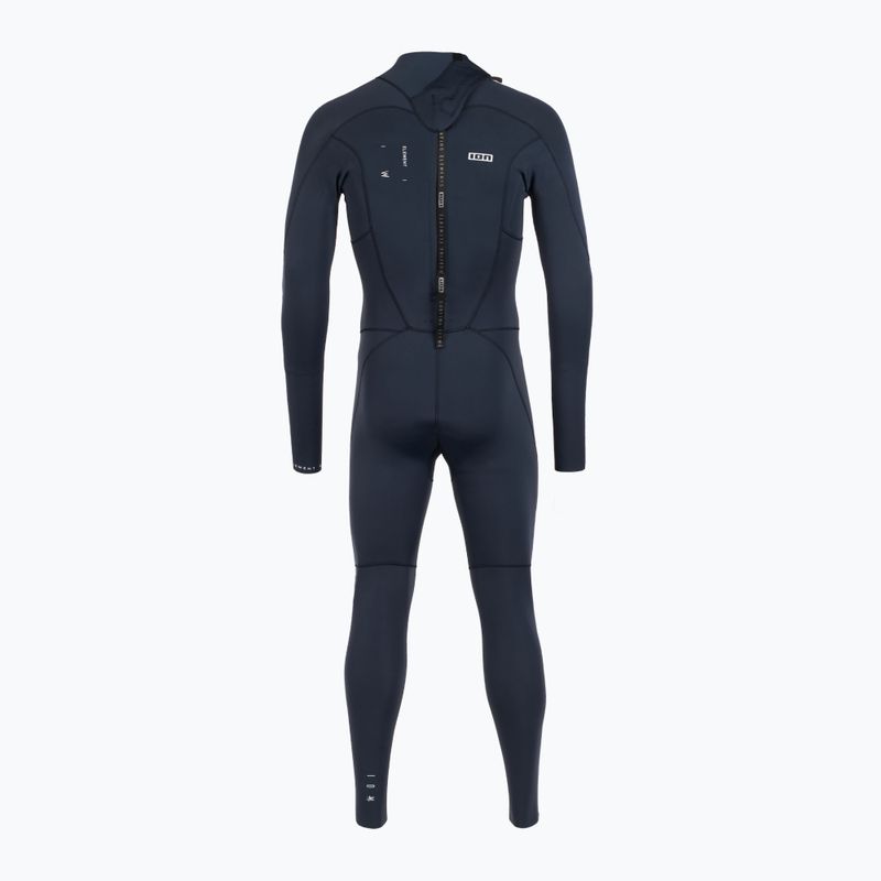 Vyriškas ION Element 3/2 Back Zip mėlynas naktinis hidrokostiumas 3
