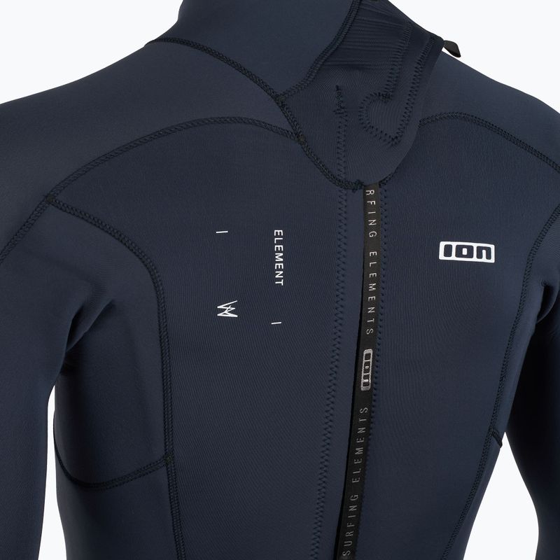 Vyriškas ION Element 3/2 Back Zip mėlynas naktinis hidrokostiumas 6
