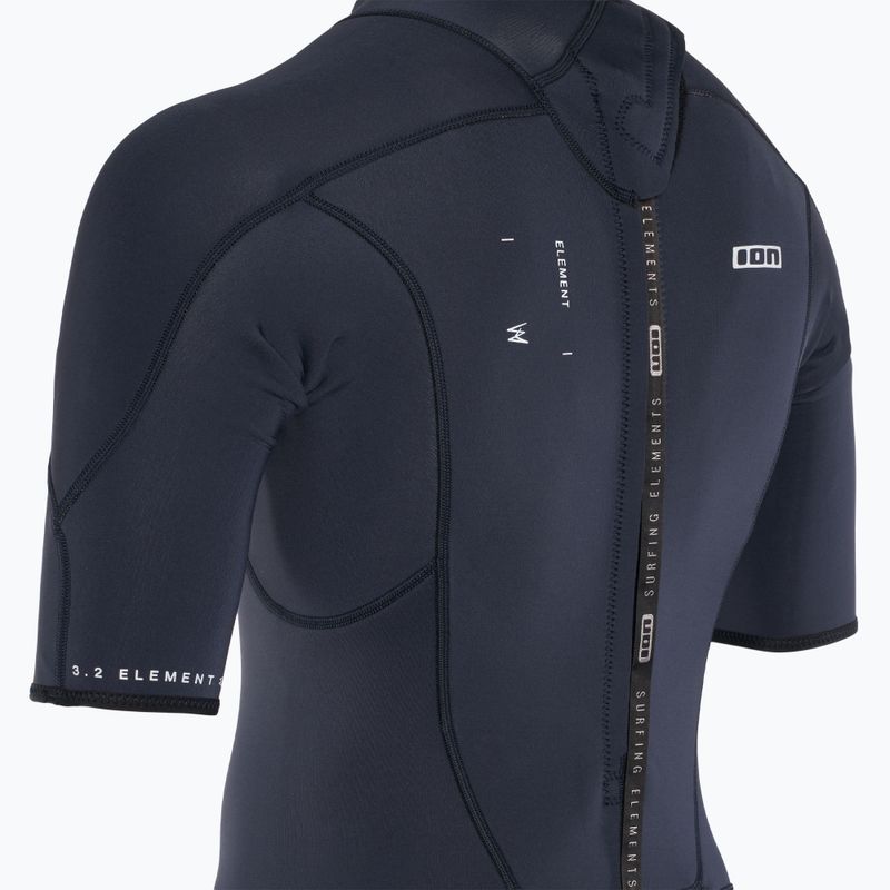 Vyriškas ION Element 3/2 Overknee Back Zip mėlynas naktinis hidrokostiumas 4