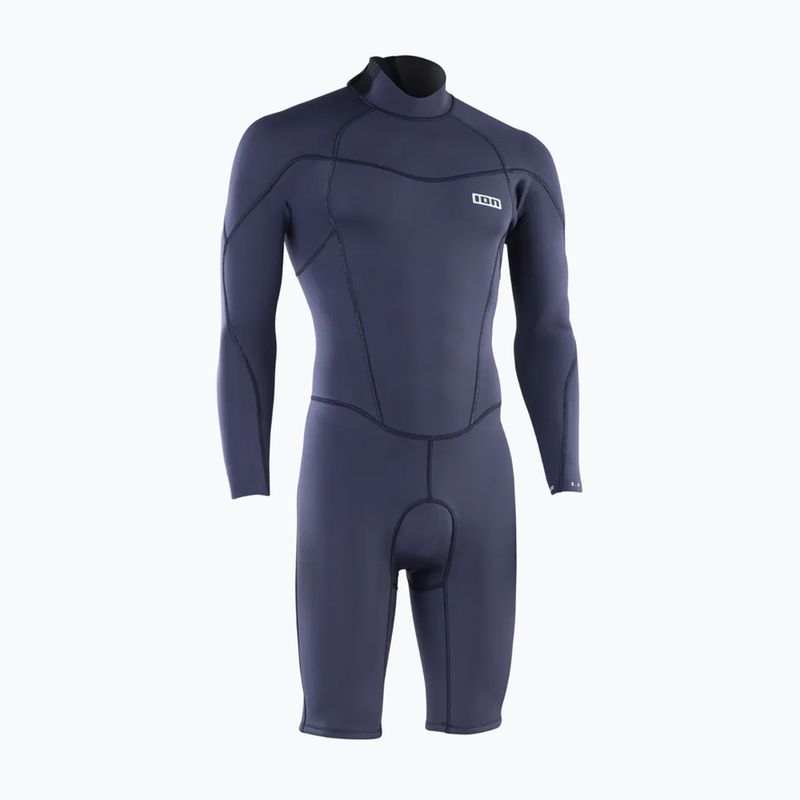 Vyriškas hidrokostiumas ION Element 2/2 mm Shorty Back Zip blue nights