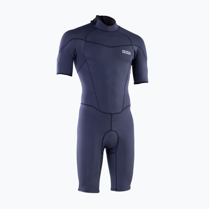 Vyriškas plaukimo kostiumas ION Element 2/2 mm Shorty Back Zip blue nights