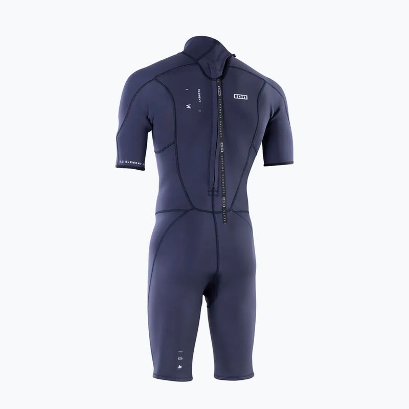 Vyriškas plaukimo kostiumas ION Element 2/2 mm Shorty Back Zip blue nights 2