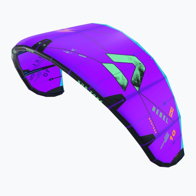 Jėgos aitvaras kitesurfingui DUOTONE Rebel SLS 2026 purple/green 2