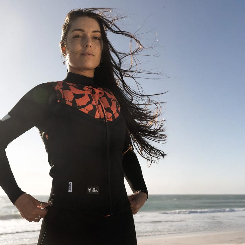 Moteriška apsauginė liemenė ION Ivy Front Zip tiger coral 7