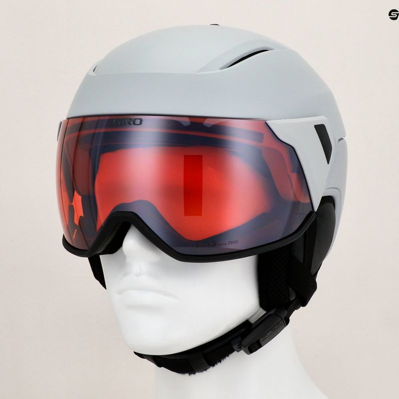 Slidinėjimo šalmas Giro Orbit Spherical matte light grey/vivid ember 9