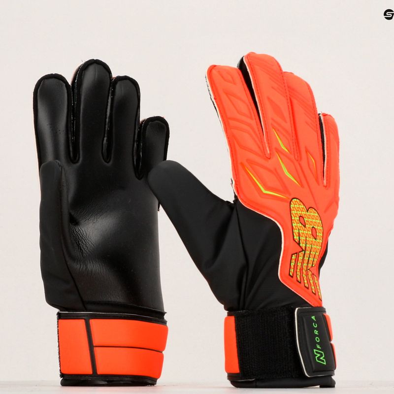 Vaikiškos vartininko pirštinės New Balance Forca Replica Junior orange/black 5