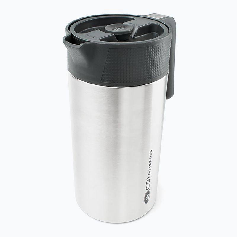 Turistinis kavos virimo aparatas GSI Outdoors Glacier Stainless Javapress brushed