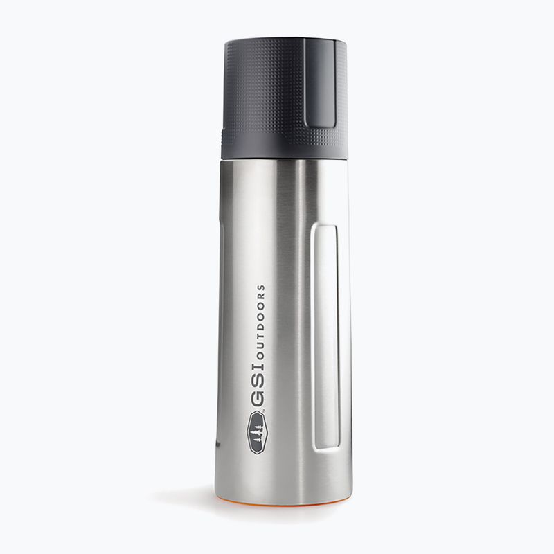 GSI Outdoors nerūdijančio plieno vakuuminis butelis Glacier, 1 l, sidabrinis 67460