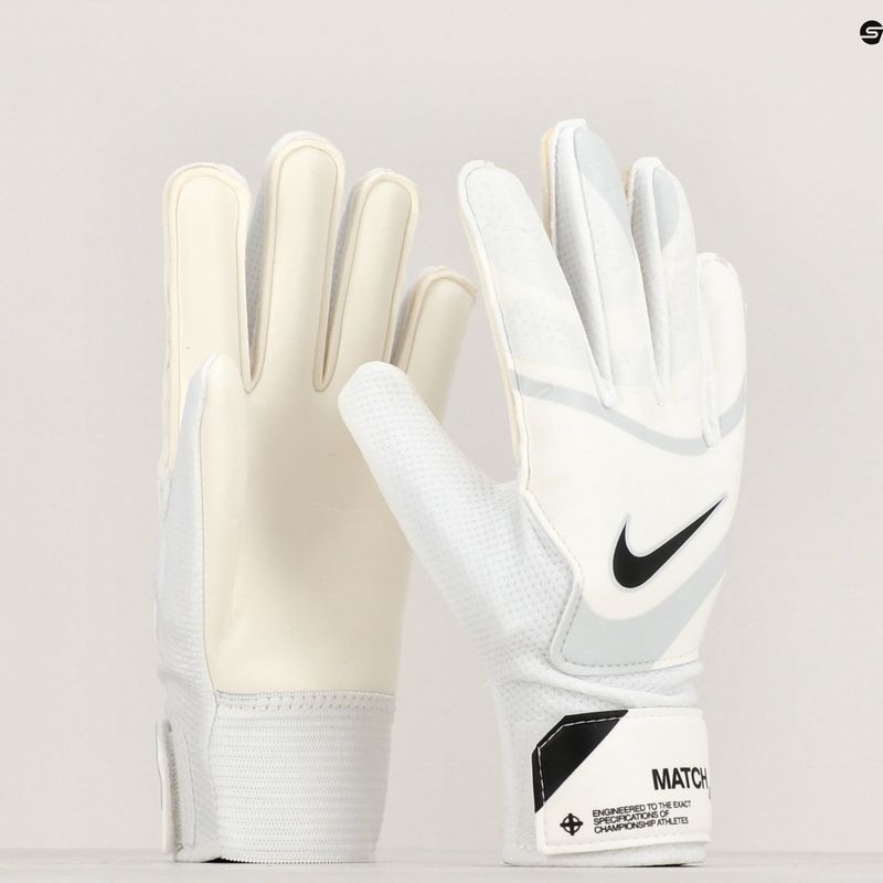 Vaikiškos vartininko pirštinės Nike Match white/pure platinum/black 6