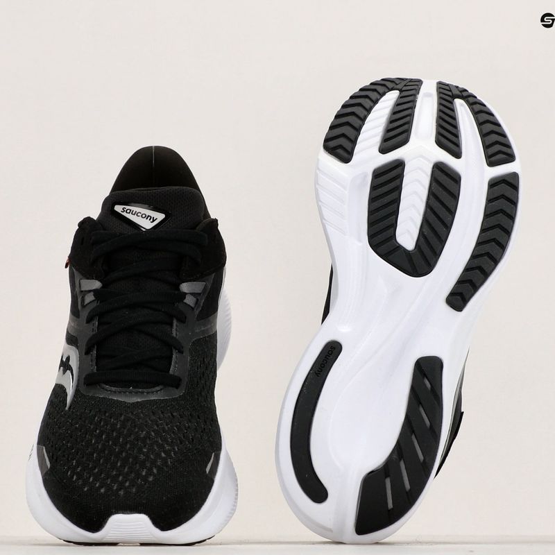 Vyriški bėgimo bateliai Saucony Ride 16 black/white 8