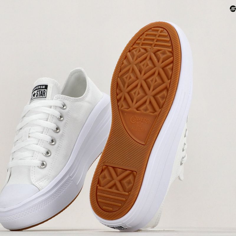 Moteriški sportbačiai Converse Chuck Taylor All Star Move Canvas Platform Ox white/white/white 8