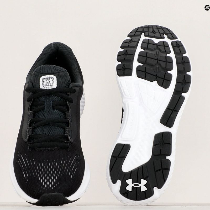 Vyriški bėgimo bateliai Under Armour Charged Rogue 4 black/white/white 8