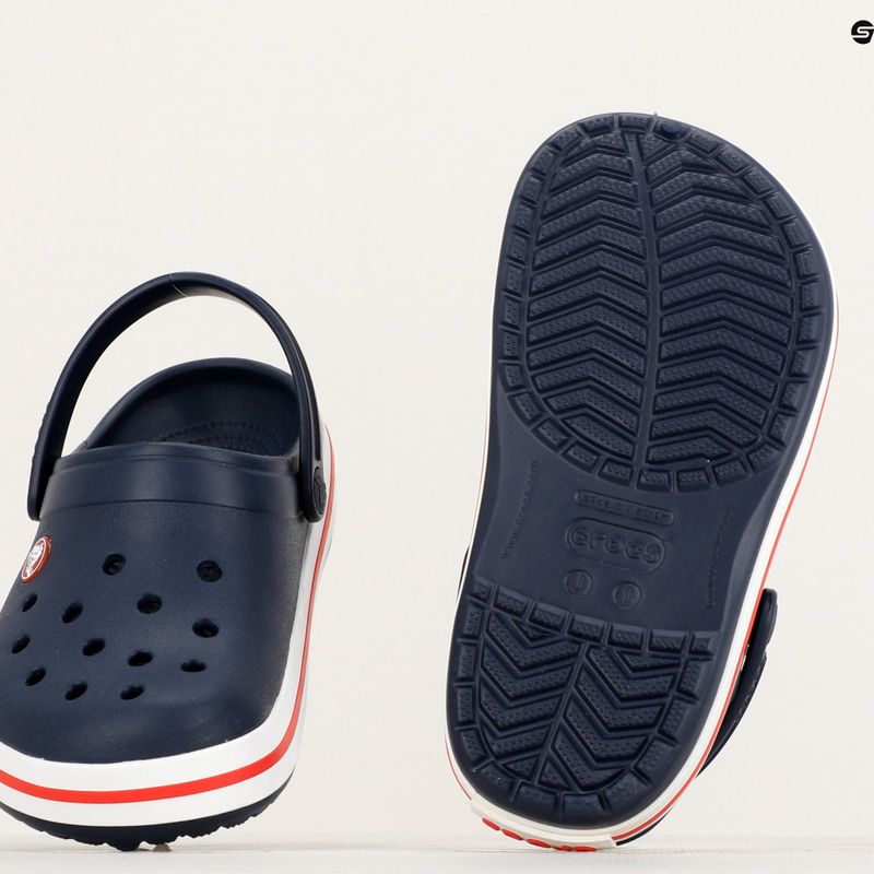 Vaikiškos šlepetės Crocs Crocband Clog navy/red 11