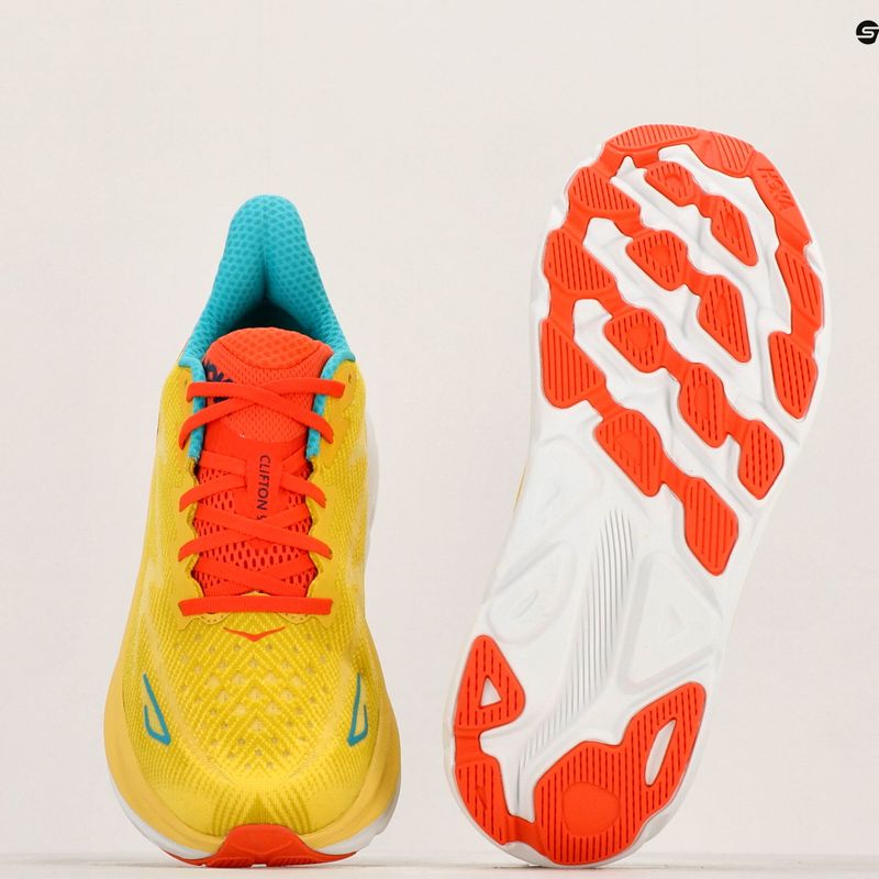 Vyriški bėgimo bateliai HOKA Clifton 9 passion fruit/maize 9