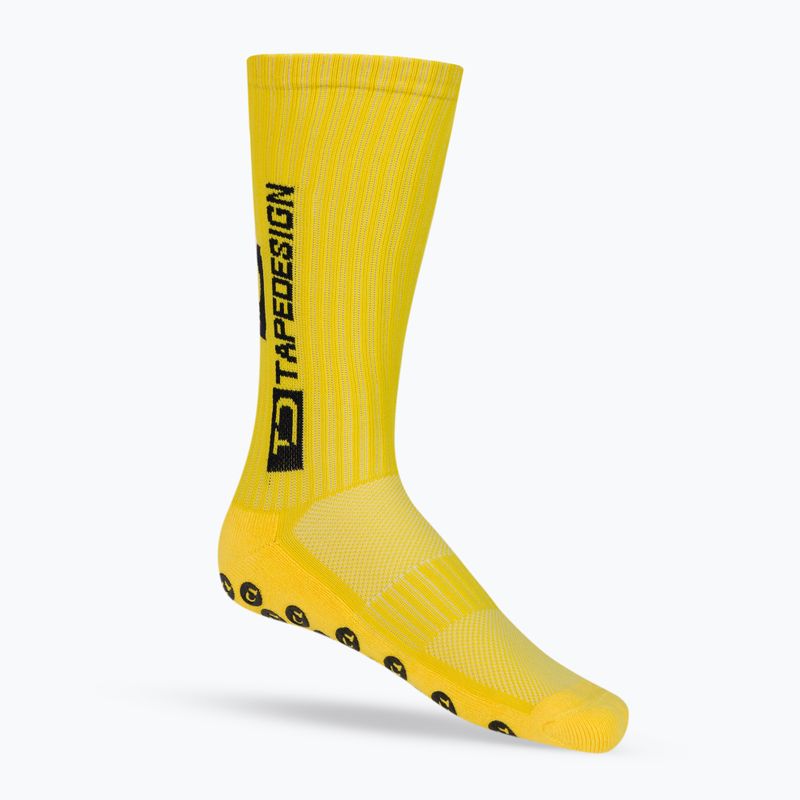 Vyriškos Tapedesign neslystančios futbolo kojinės geltonos spalvos