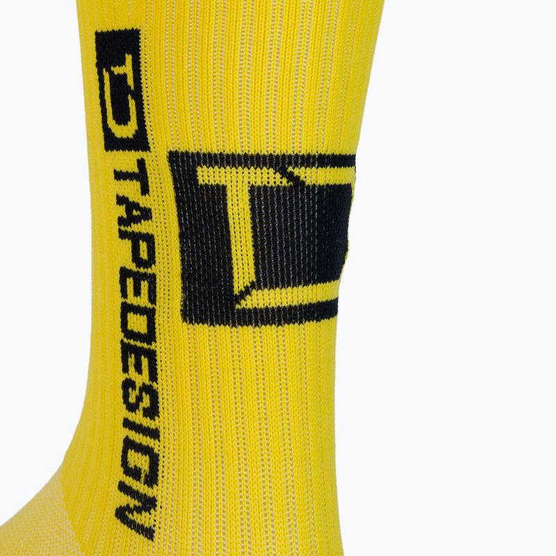 Vyriškos Tapedesign neslystančios futbolo kojinės geltonos spalvos 3
